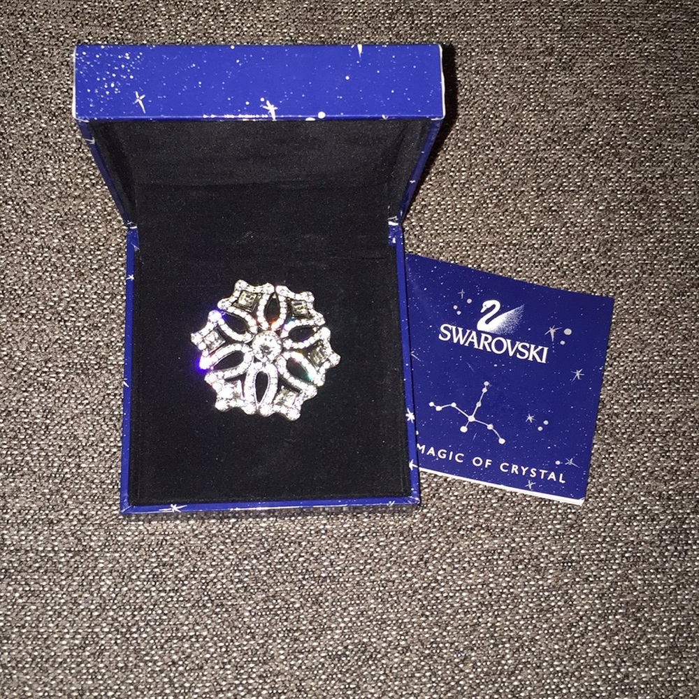 Swarovski Snowflake Brooch